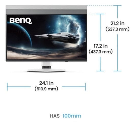 Monitor BenQ MOBIUZ EX271UZ 27" UltraHD 4K 240Hz QD-OLED 0,03ms HDR400