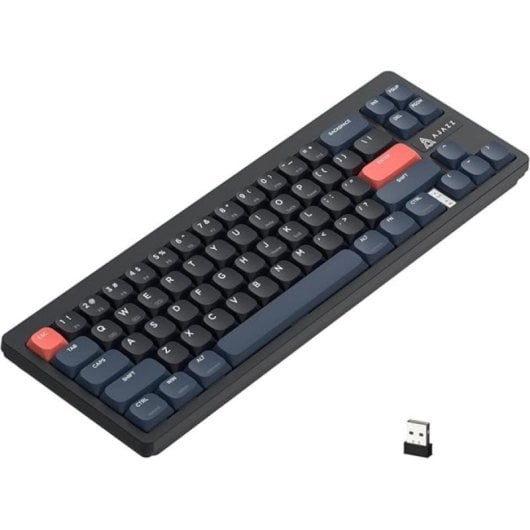 Teclado mecánico AJAZZ AKL680 Layout ES negro 68 teclas ultrafino inalámbrico retroiluminado