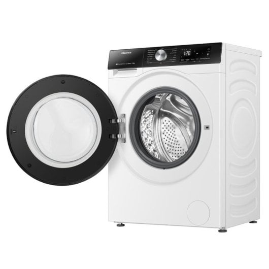 Lavadora Hisense WF3S1243BW3 12kg Carga Frontal 1400rpm A Blanca WiFi Inverter Vapor