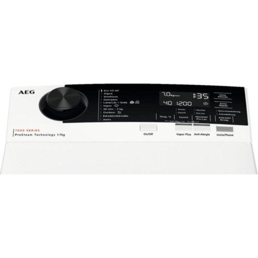 Lavadora AEG LTA7E7231E 7kg Carga Superior 1200rpm Clase A Blanca ProSteam ProSense