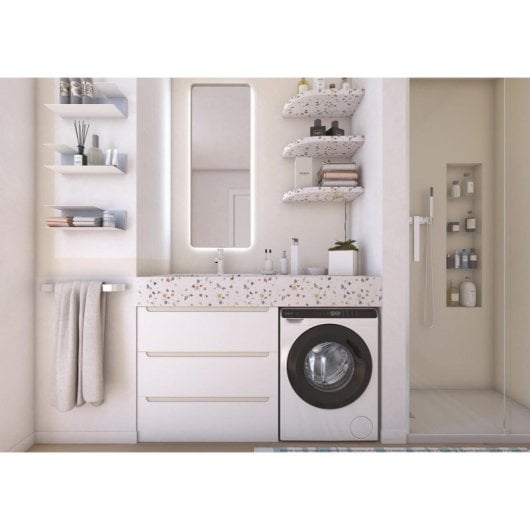 Lavadora Candy CW50-BP12307U1-S 5 kg Carga Frontal 1200 rpm Clase A Blanca Wifi AquaStop