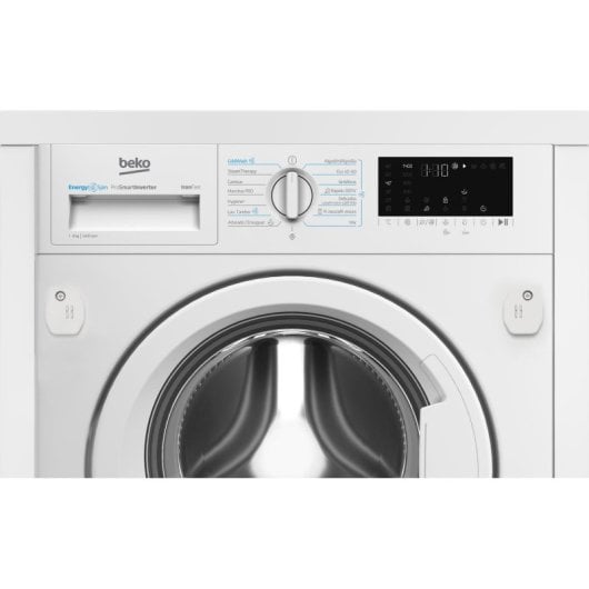 Lavadora Beko B3WBT48435WB 8 kg Carga Frontal 1400 rpm Clase A Blanca Integrable con Vapor y Dosificador Automático