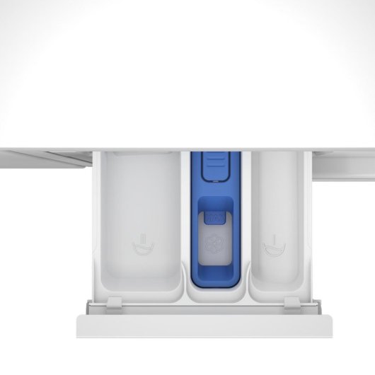 Máquina de lavar roupa Beko B3WBT48435WB de 8 kg com carregamento frontal, 1400 rpm, classe A, branca, de encastrar, com vapor e doseador automático