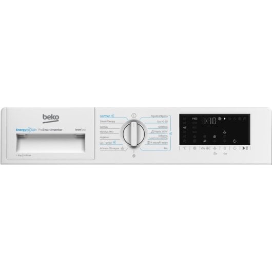 Lavadora Beko B3WBT48435WB 8 kg Carga Frontal 1400 rpm Clase A Blanca Integrable con Vapor y Dosificador Automático