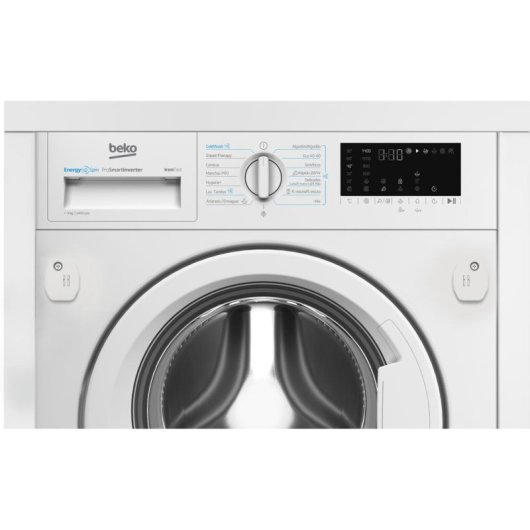 Lavadora carga frontal integrable Beko b300 B3WBT49435WB 9 kg 1351 rpm clase A blanca