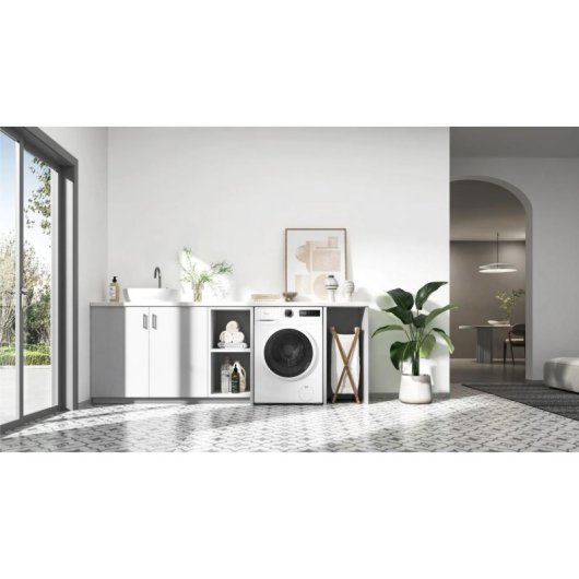 Máquina de Lavar Roupa Midea Carga Frontal 10 kg 1400 rpm A Vapor Branca