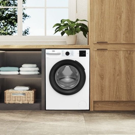Máquina de Lavar Roupa Beko WUE7612XSW 7kg Carga Frontal 1200rpm A Branca Pausa+Carga Inverter