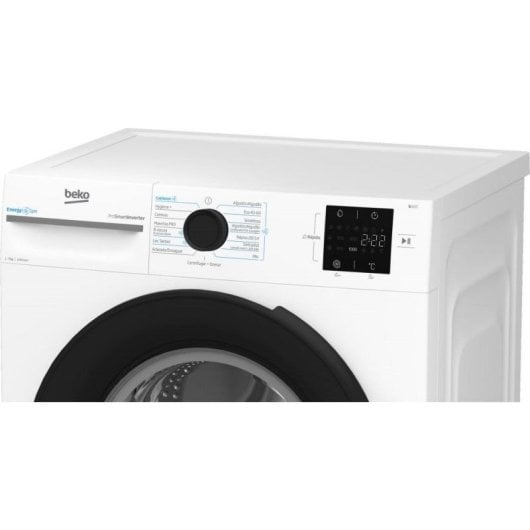 Máquina de Lavar Roupa Beko WUE7612XSW 7kg Carga Frontal 1200rpm A Branca Pausa+Carga Inverter