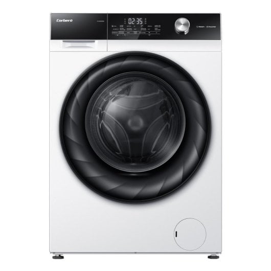 Corbero CLH9404MK Lave-linge à chargement frontal 9 kg 1400 tr/min A Blanc et noir Inverter Vapeur Commande tactile