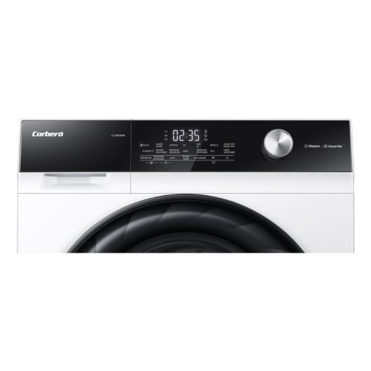Corbero CLH9404MK Lave-linge à chargement frontal 9 kg 1400 tr/min A Blanc et noir Inverter Vapeur Commande tactile