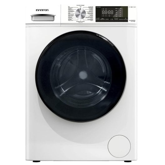 Lavadora Infiniton WM-S94ABL 9kg Carga Frontal 1400rpm A Blanca Inverter Display LED 15 Programas Vapor Care