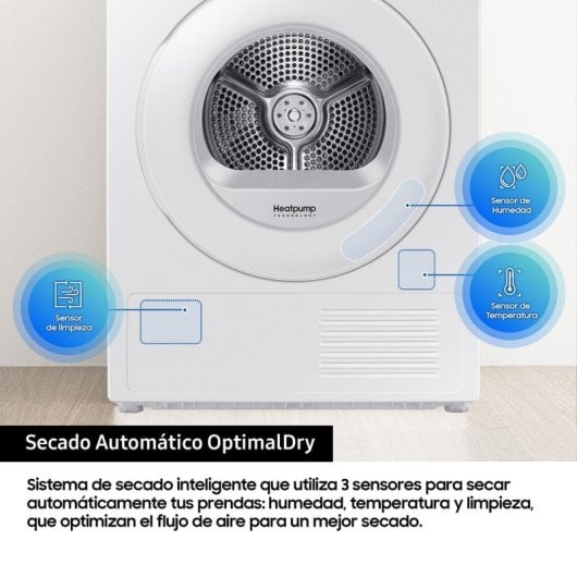 Secadora Condensación Samsung DV90DG52A0TEEC 9kg C WiFi, filtros 2 en 1