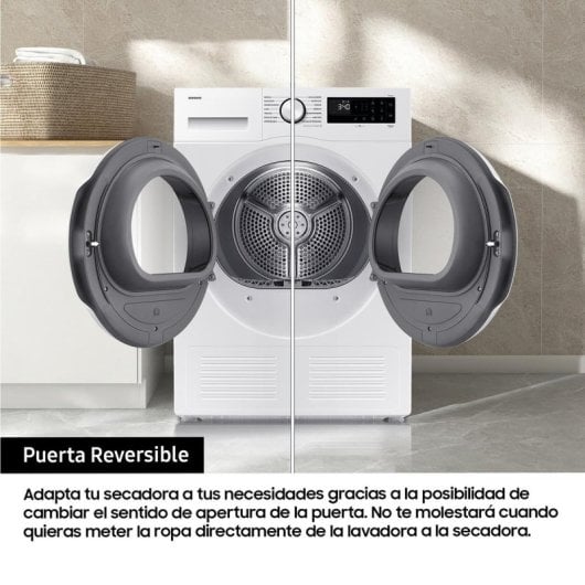 Secadora Condensación Samsung DV90DG52A0TEEC 9kg C WiFi, filtros 2 en 1