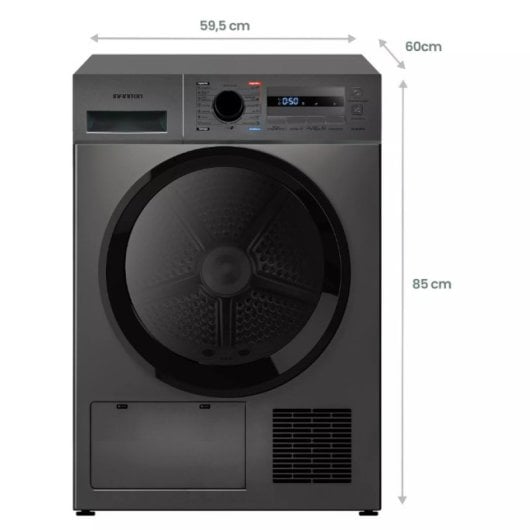 Secador de roupa Infiniton SD-BC8EDX 8 kg E Inox Dark Anti-Rugas Condensação