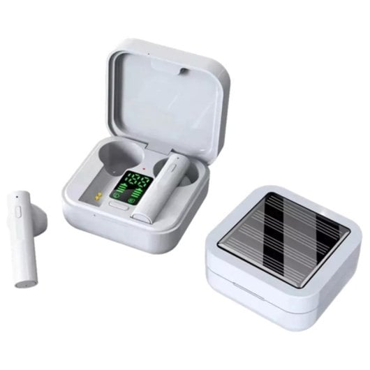 Auriculares Denver TWS-62 inalámbricos Bluetooth para llamadas y música con micrófono integrados blancos