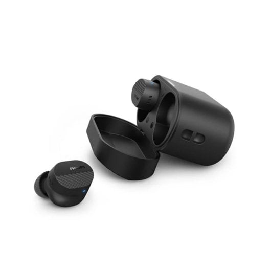 Auriculares Philips TAT5000BK Inalámbricos Bluetooth con Cancelación de Ruido, Micrófono y protección IPX5 Negros