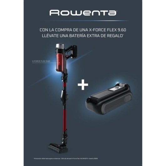 Aspiradora sin cable Rowenta X-Force Flex 9.60 RH2077WO 200 W Autonomía 45 min Animal Care filtro HEPA