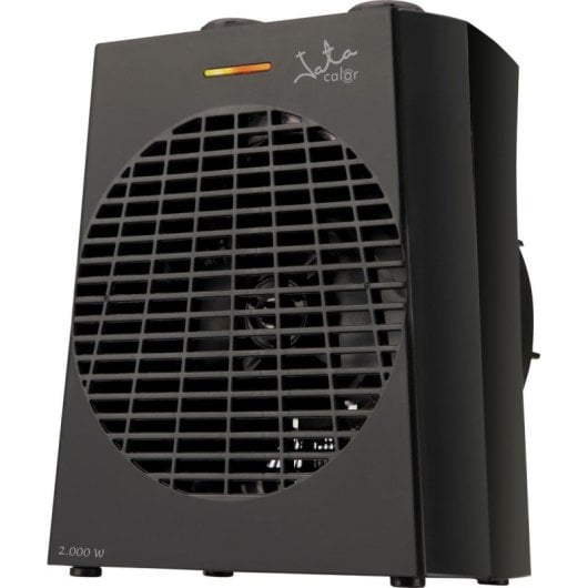 Aquecedor elétrico portátil Jata TV74 2000W, preto, termóstato de proteção anti-tombamento