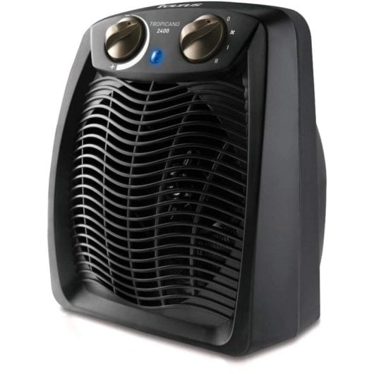 Chauffage vertical Taurus Tropicano 2400 W avec thermostat réglable et poignée de transport anti-basculement