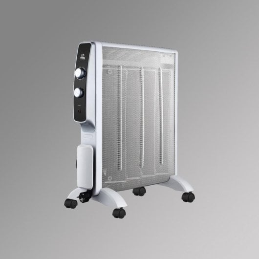 Radiador Eléctrico FM MS-15 1500W slim control giratorio ruedas protección
