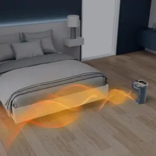 Aquecedor de casa de banho Rowenta SO6551 2400 W com temporizador, modo ECO, azul, portátil