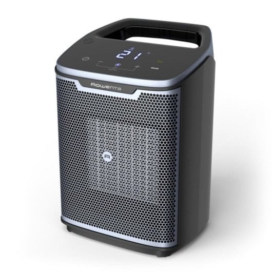 Calefactor Rowenta SO9360 2000W Cerámico Compacto Electrónico Negro Azul Asa Eco Silencioso