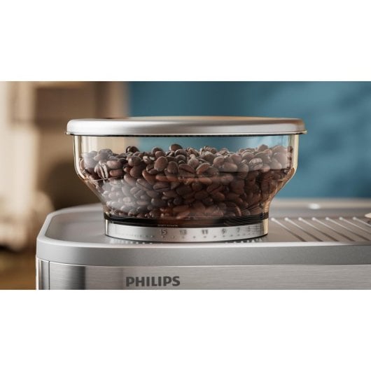 Macchina da caffè semiautomatica Philips Barista Brew PSA3218/10 da 2,3 L e 15 bar con macinacaffè in metallo e lattiera integrata