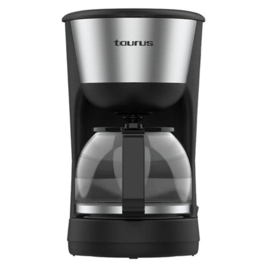 Cafeteira de gotejamento Taurus Verona 12 Inox, 12 chávenas, 1000W, filtro lavável, placa de aquecimento