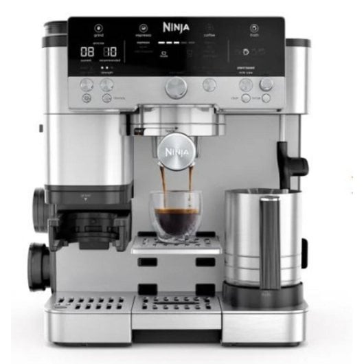 Máquina de café semiautomática Ninja ES601EU 2L 9 bar com moinho e espumador