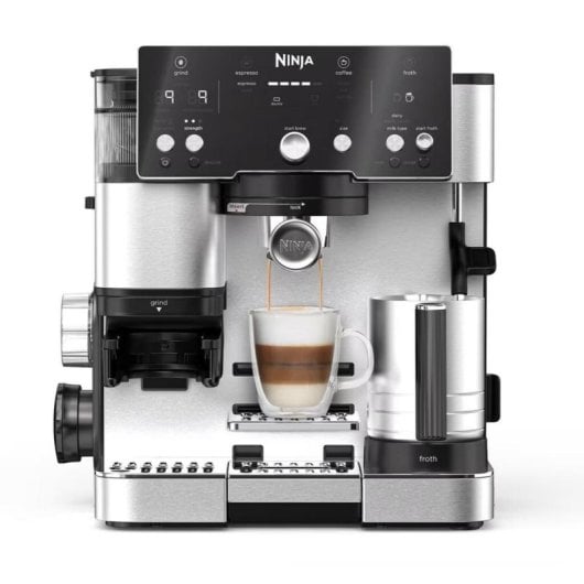 Máquina de café semiautomática Ninja ES601EU 2L 9 bar com moinho e espumador