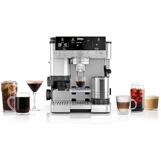 Máquina de café semiautomática Ninja ES601EU 2L 9 bar com moinho e espumador