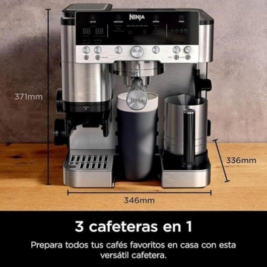 Kaffeemaschine Halbautomatisch Ninja ES601EU 2 L 9 Bar mit Mahlwerk und Milchaufschäumer