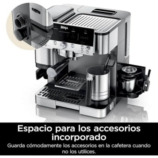 Kaffeemaschine Halbautomatisch Ninja ES601EU 2 L 9 Bar mit Mahlwerk und Milchaufschäumer
