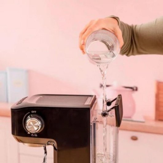 Cafetière expresso Solac CE4511 1,4 L 20 bars avec plateau chauffe-tasses, acier inoxydable noir