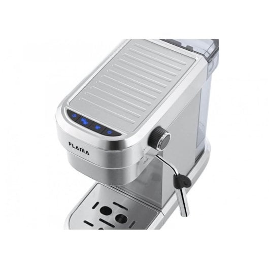Macchina per caffè espresso Flama 1256FL 1,2 L 20 bar in acciaio inox con montalatte