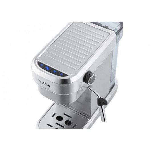 Macchina per caffè espresso Flama 1256FL 1,2 L 20 bar in acciaio inox con montalatte