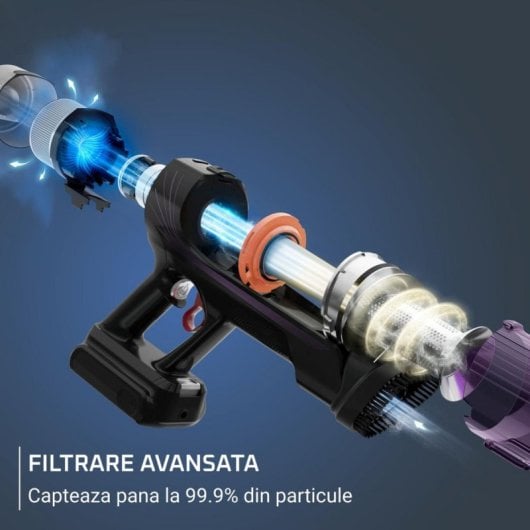 Aspiradora sin cable Rowenta X-Force Flex 9.60 RH2048WO 100AW Filtro lavable Autonomía 45min