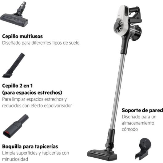 Aspirador Sem Fios AEG AP31CB18IW Escova 18V Autonomia 30min Filtro Ciclónico Branco Neve