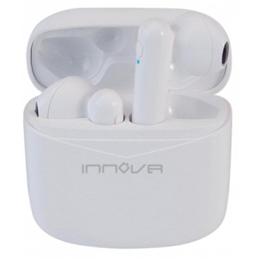 Auriculares Innova AUR25 inalámbricos Bluetooth True Wireless para deporte con micrófono blancos