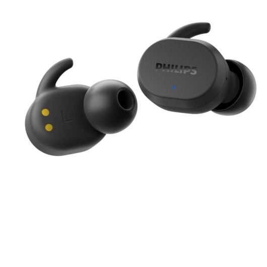 Auriculares Philips TAT3216BK/00 inalámbricos Bluetooth para llamadas y música, resistentes al agua IPX5, con carga rápi