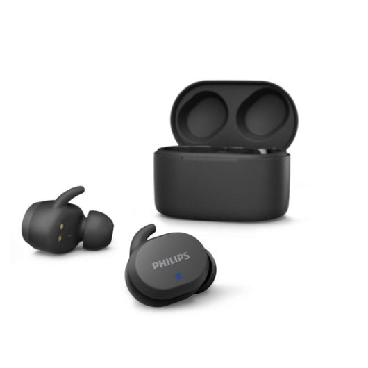 Auriculares Philips TAT3216BK/00 inalámbricos Bluetooth para llamadas y música, resistentes al agua IPX5, con carga rápi