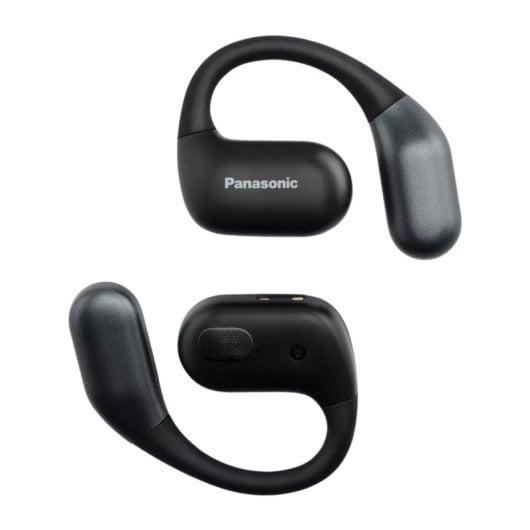 Auriculares Panasonic RB-F10DE inalámbricos Bluetooth con Cancelación de Ruido, IPX4, Negro
