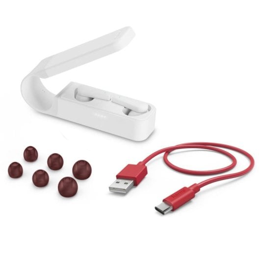 Auriculares Hama Spirit Pocket inalámbricos True Wireless Bluetooth para llamadas y música blancos