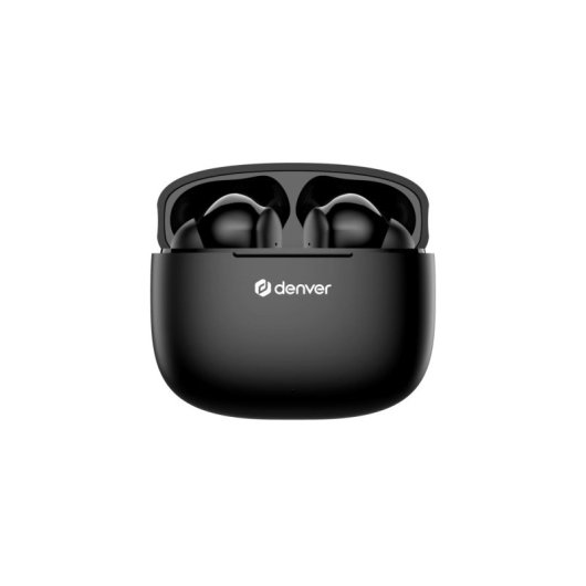 Auriculares Denver TWE-48B inalámbricos Bluetooth True Wireless para llamadas y música negros