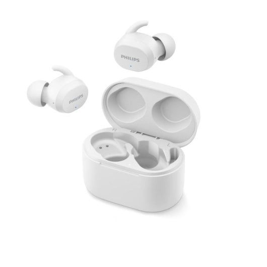 Auriculares Philips TAT3216WT/00 inalámbricos Bluetooth True Wireless IPX5 con micrófono blancos