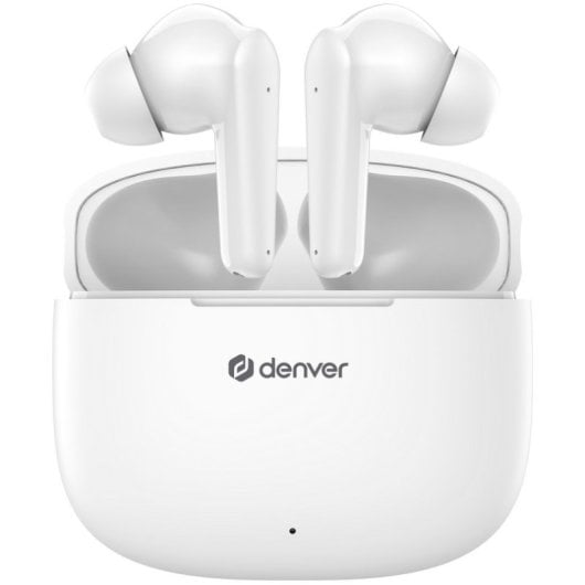 Auriculares Denver TWE-48W inalámbricos True Wireless Bluetooth para llamadas y música blancos