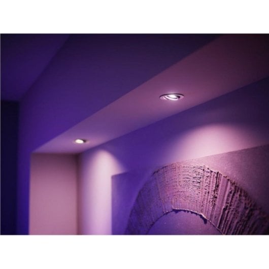 Lâmpada inteligente Philips Hue White and Color ambiance GU10 4,2W Bluetooth/Zigbee pacote 3
