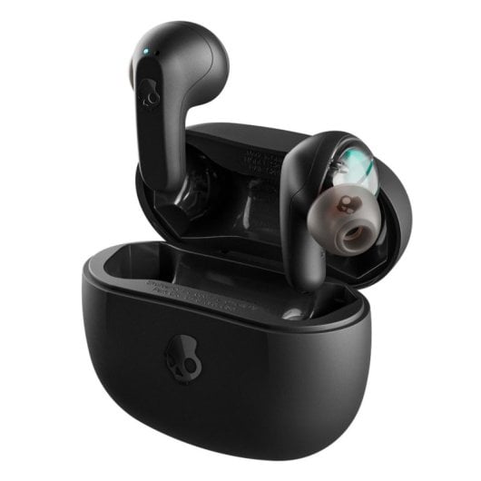 Auriculares Skullcandy Rail inalámbricos True Wireless Stereo para música y llamadas, IP55, negros