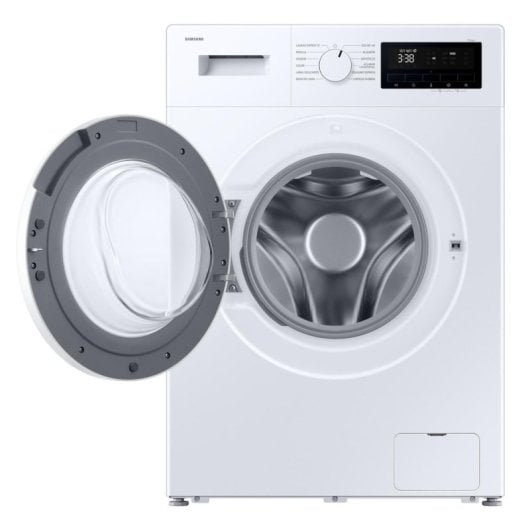 Máquina de Lavar Roupa Samsung WW80FG3M05TWEC 8kg Carregamento Frontal 1400rpm Classe A Branco Inverter Wi-Fi