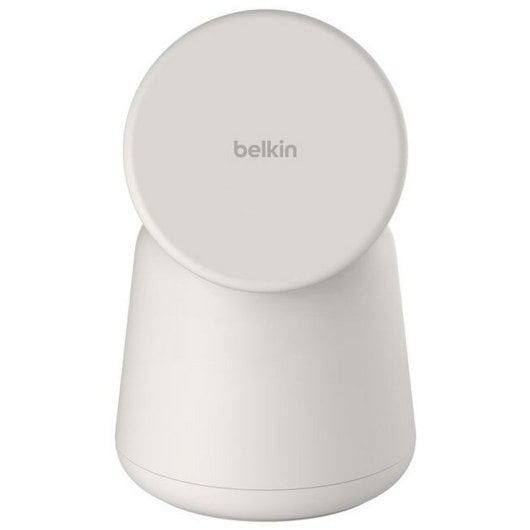 Chargeur sans fil Belkin BoostCharge Pro Qi2 15 W 2 en 1 USB-C beige, câble de 1,5 m